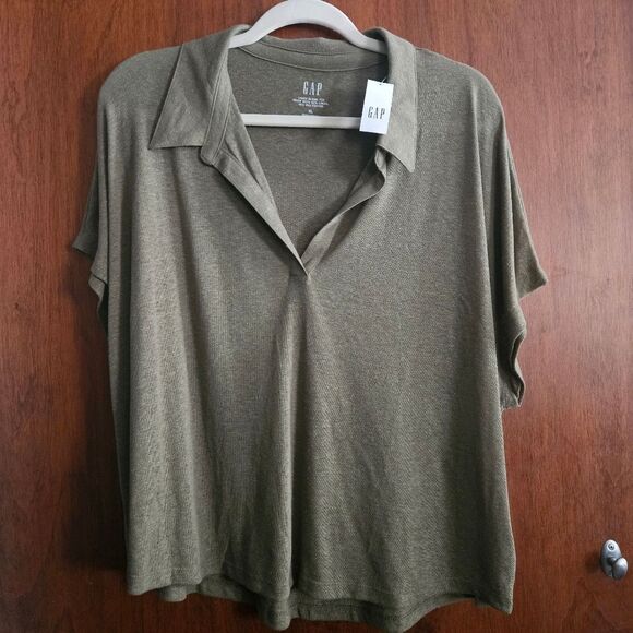 Gap Linen Blend Polo - Picture 2 of 7